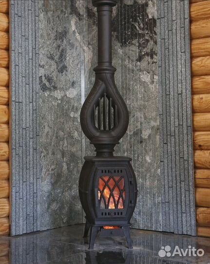 Печь камин чугунный бахта