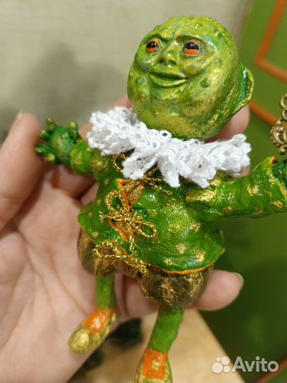 Игрушка ватная Абаж (Жаба)