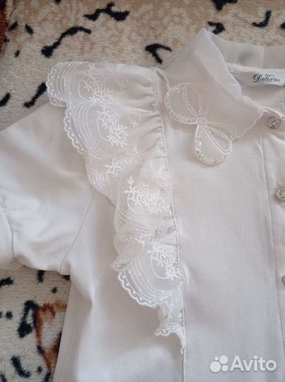 Блузка школьная для девочки 146