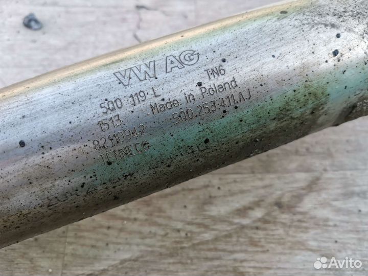 Глушитель skoda octavia a7 1.8 под передний привод