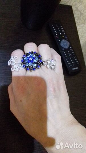 Цепь, серьги и кольца