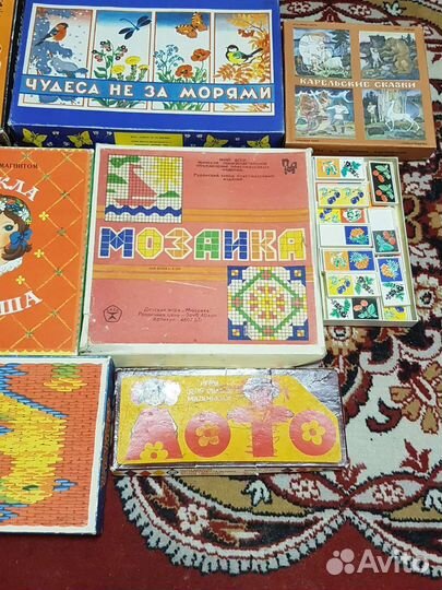 Мозаика игра советская для детей ретро винтаж СССР