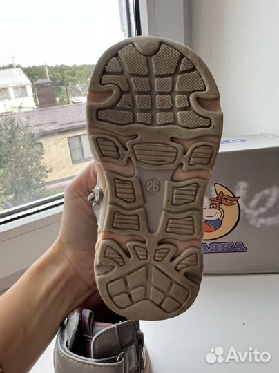 Ботинки детские 26 размер на байке