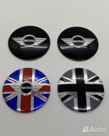 Наклейки колпачка диска эмблема mini