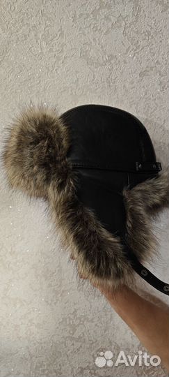 Шапка-ушанка меховая зимняя 56