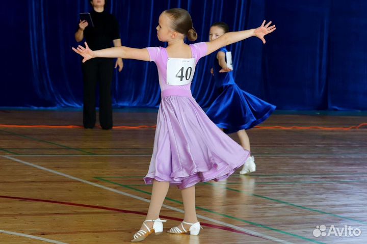 Платье для бальных танцев рейтинг 126-130см