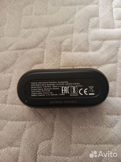 Беспроводные наушники jbl t100tws