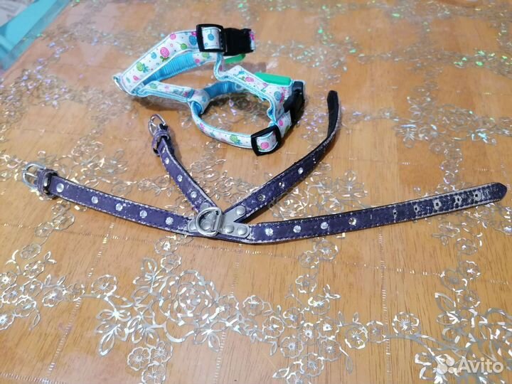 Шлейка светящаяся новая белая