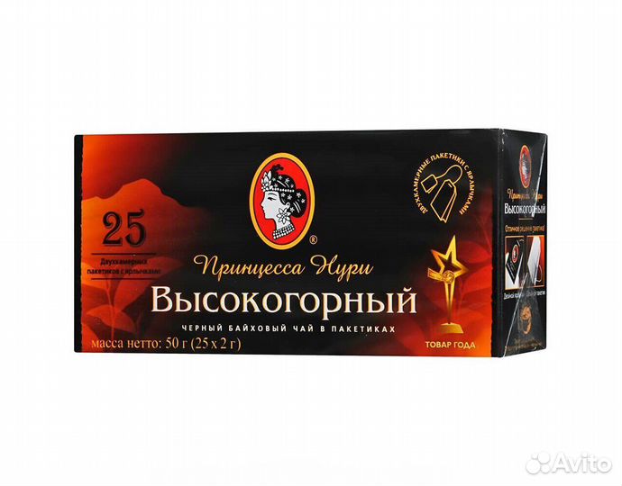 Чай Принцесса Нури Высокогорный 25 пакетиков