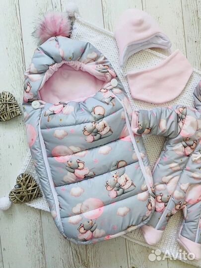 Конверт на выписку / комбинезон зимний весенний