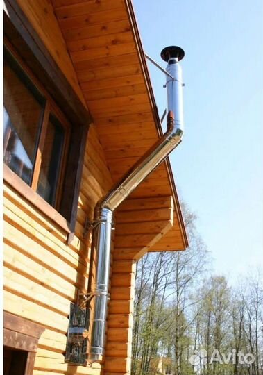 Набор для чистки дымохода, новый