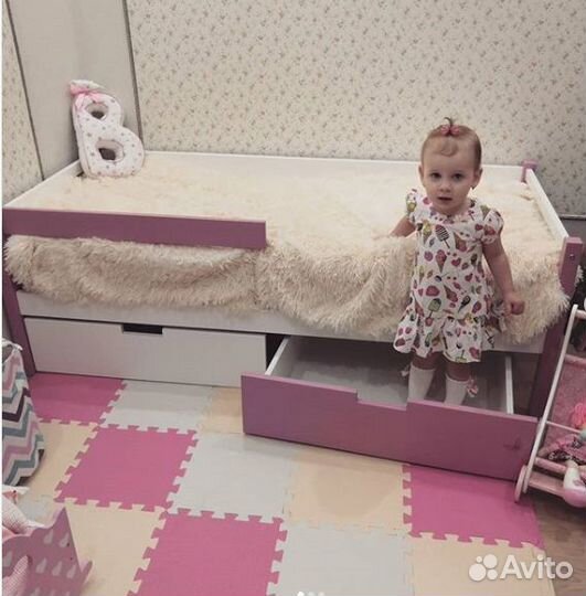 Детская деревянная кровать-тахта