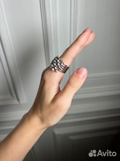 Кольцо Dior Coquine White Gold Diamonds