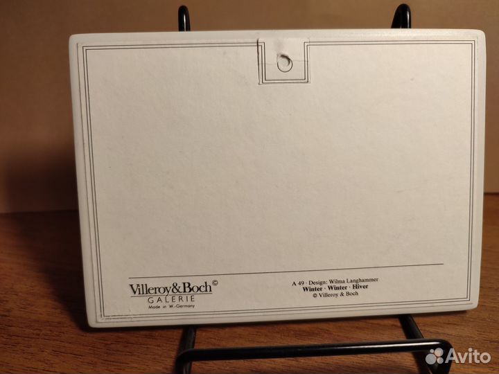 Фарфоровая открытка Villeroy&Boch, Германия