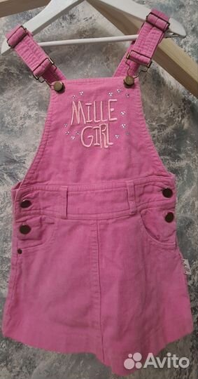 Вельветовый сарафан 92