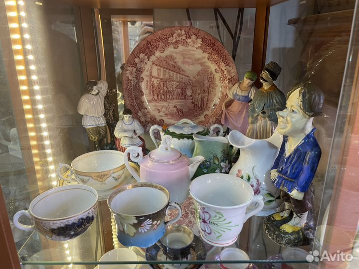 Чайная пара Дулево М.С. Кузнецова лфз ифз Песочное