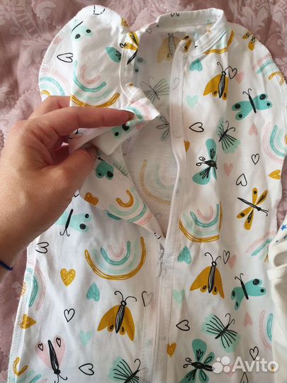 Пеленка для новорождённого на застежке