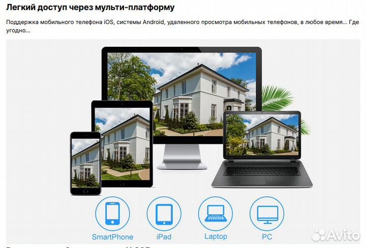 Система видеонаблюдения с Wi-Fi 4 камеры