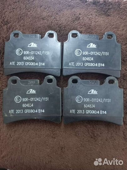 Задние тормозные колодки на туарег