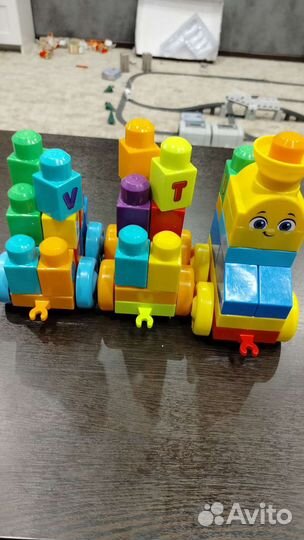 Паровоз конструктор детский