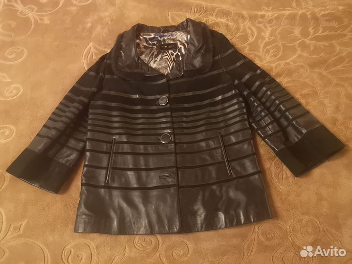 Куртка женская из натуральной кожи и замши