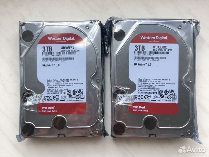 Новый Жесткий диск WD RED 3 Tb WD30efrx