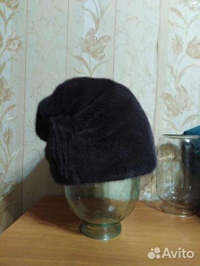 Шапка норковая женская