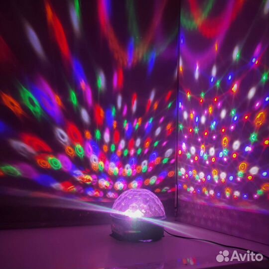 Светомузыка, светодиодный дискошар