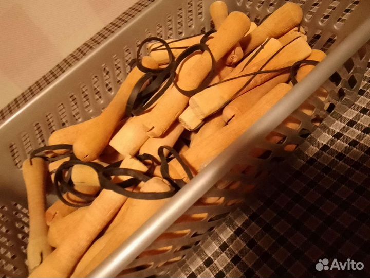 Коклюшки крупные для химической завивки дерево