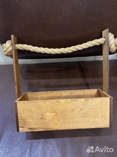 Деревянная корзинка бу