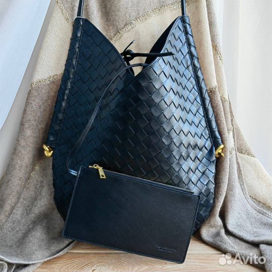 Новая женская сумка Bottega Veneta чёрная