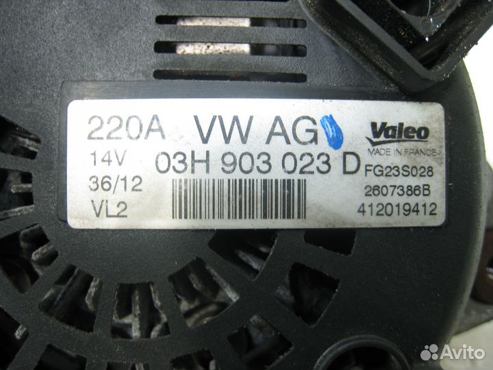 Генератор Volkswagen Touareg I 3,6 Бензин 2005