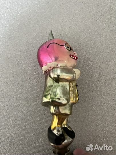 Елочная игрушка СССР Синьор Помидор из Чиполлино