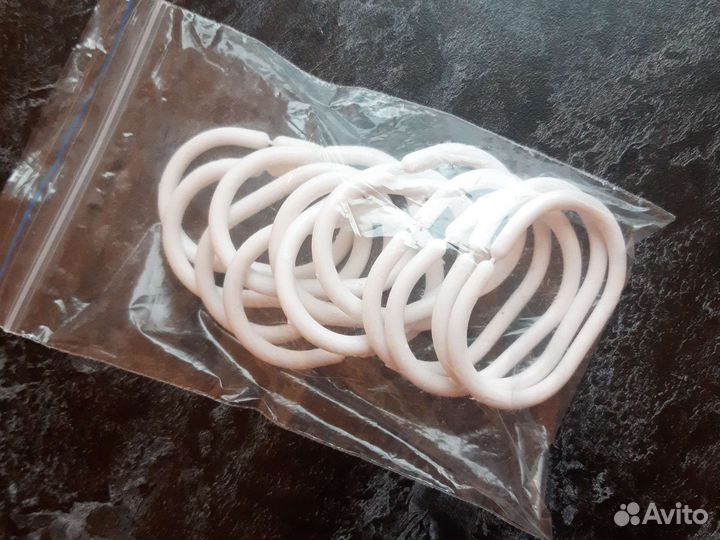 Кольца для шторы в ванную