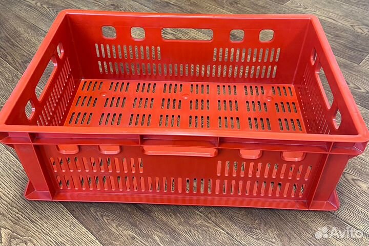 Ящики для мяса Е2 600х400х200 Перфорированные