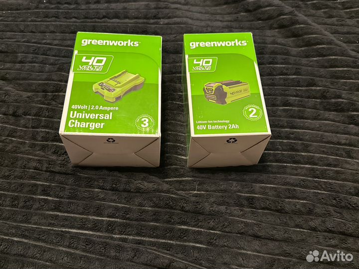 Аккумулятор +зарядное устройство greenworks