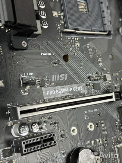 Материнская плата MSI Pro B550M-P Gen3