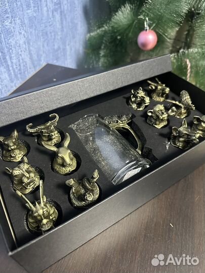 Стопки перевертыши 12 шт с графином