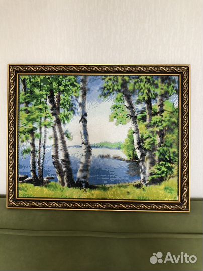 Картина из алмазной мозайки с подрамником 50*40