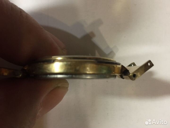 Часы чайка позолота