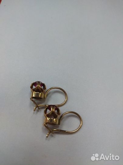 Серьги 583 пробы, р.0