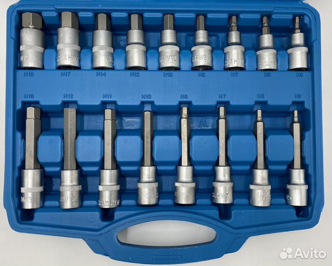 Набор бит kingqueen 1/2 HEX 30 пр