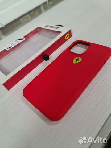 Оригинальный чехол Ferrari на iPhone 12 pro max