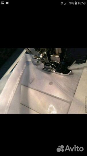 Обработка пошив ремонт штор и тюли