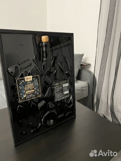 Картина из битой бутылки