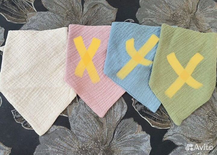 Держатель для соски, муслиновый нагрудник