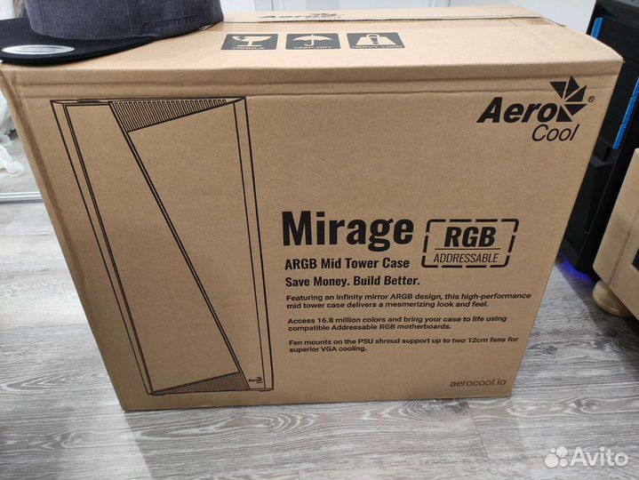 Корпус пк aerocool mirage новый с argb