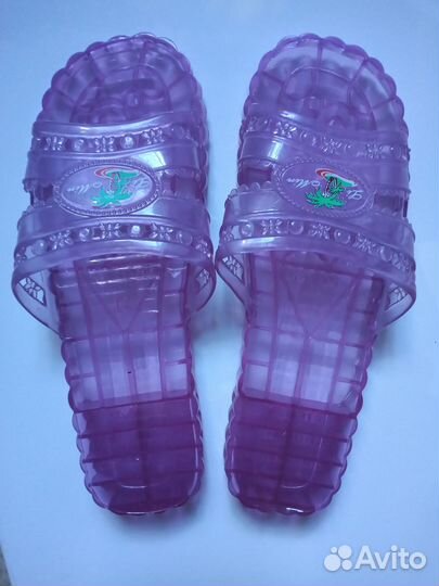 Новые шлепанцы Ji Min, прозрачные, р.37 и 38