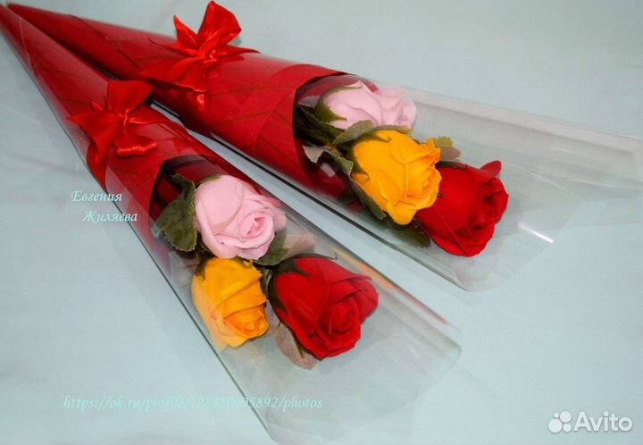 Букетик из ароматных(мыльных)роз
