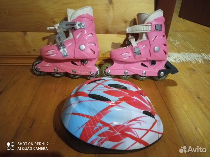 Роликовые коньки детские раздвижные